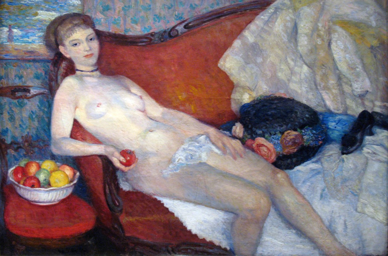 Meztelen az Apple -vel alkotó: William James Glackens