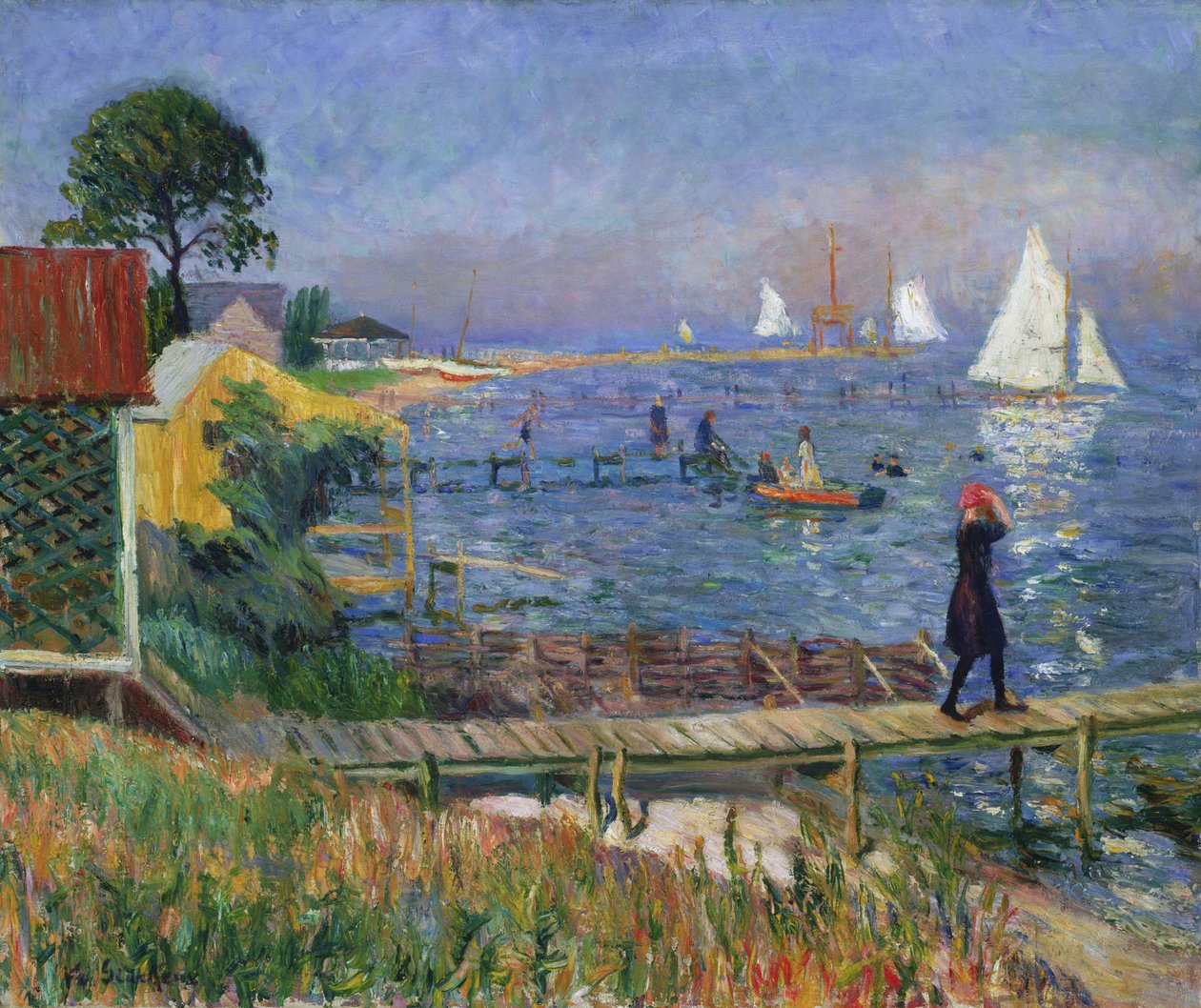 Fürdőzők Bellportban alkotó: William James Glackens