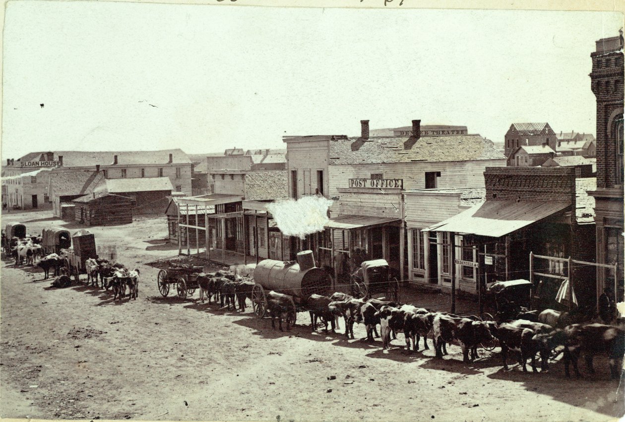 Larimer St, Denver, Colorado, 1862 alkotó: William Gunnison Chamberlain