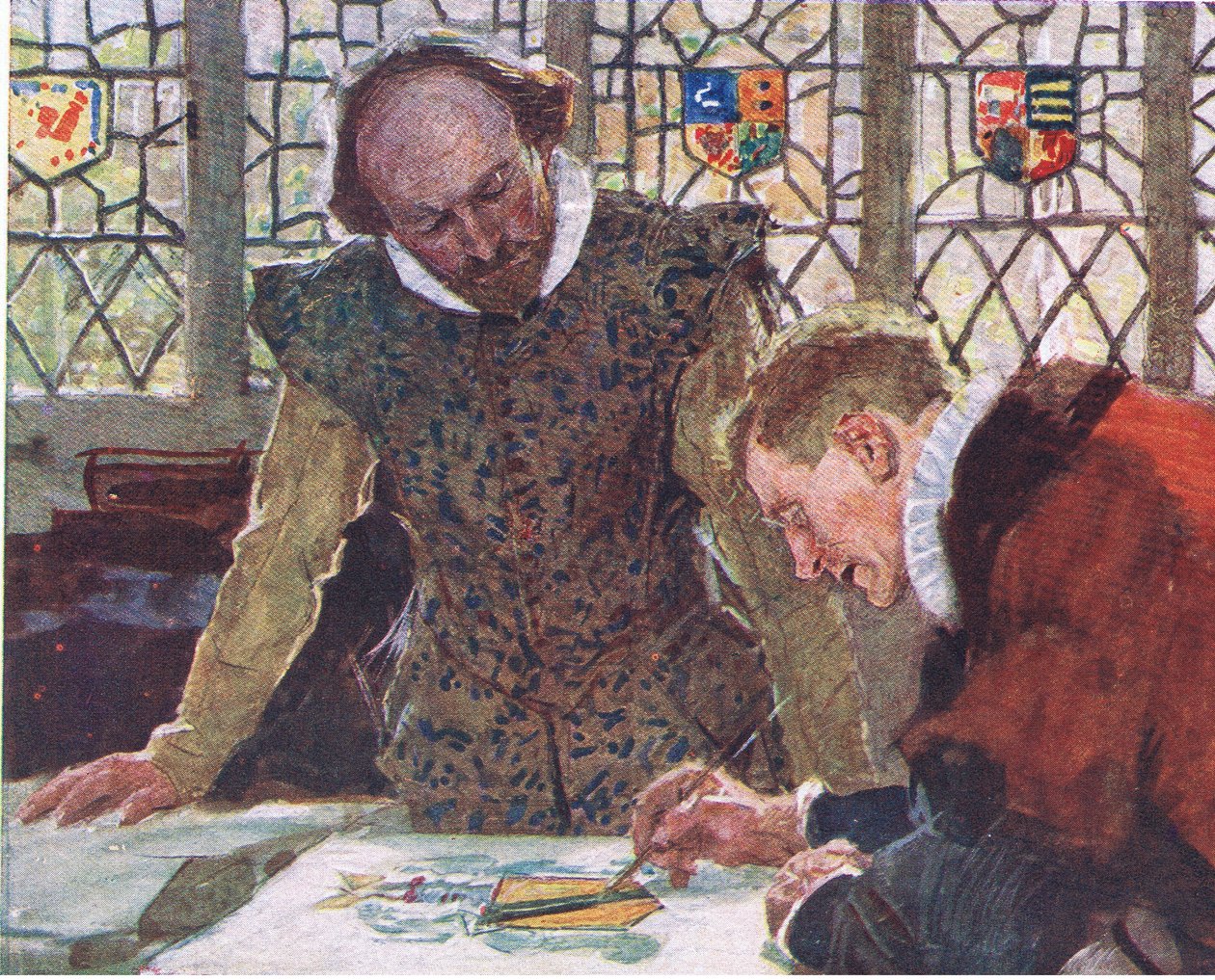 Shakespeare betelefonál a Heralds Cottage-ba Paul