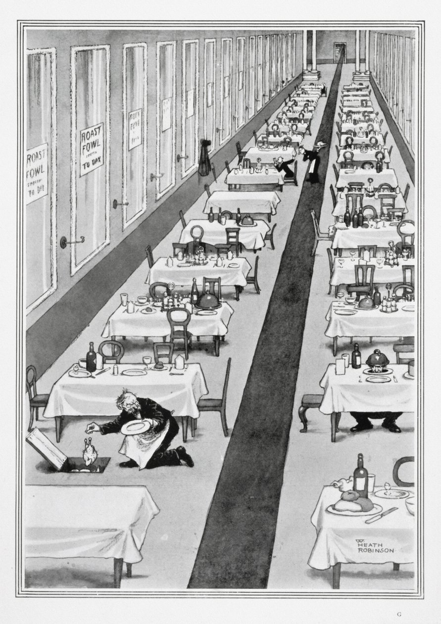 Roast Fowl Today, Some Frightful War Pictures, 1915 (nyomtatott) alkotó: William Heath Robinson