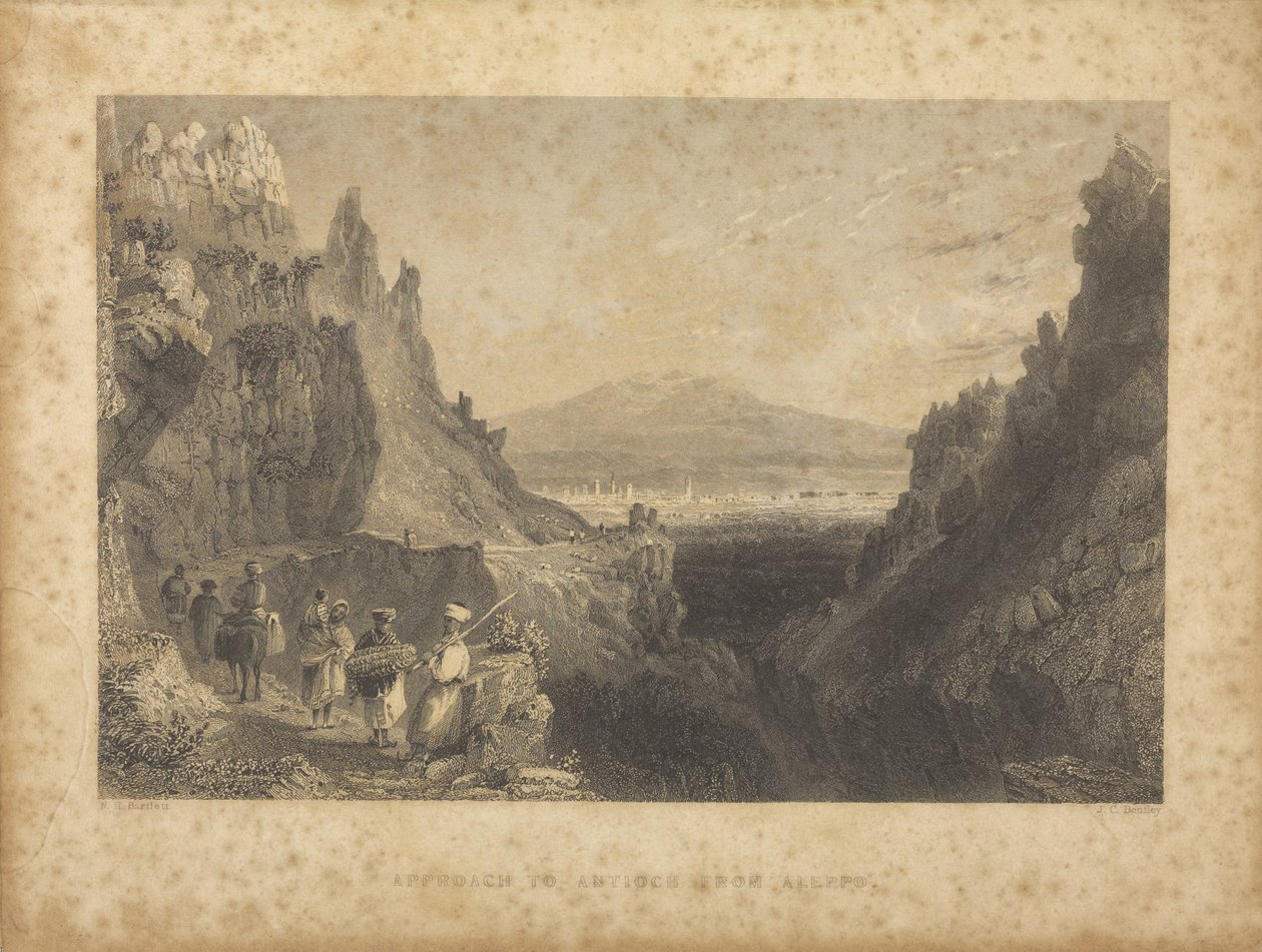 Antiochia megközelítése Aleppóból. alkotó: William Henry Hunt