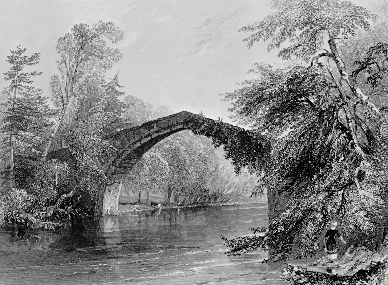 Doon hídja, metszett G. K. Richardson alkotó: William Henry Bartlett