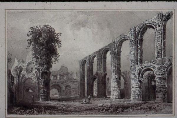 St. Botolphs Priory, Colchester, Essex alkotó: William Henry Bartlett