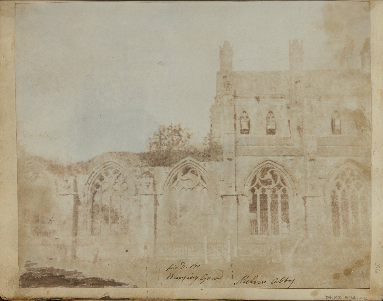 Melrose -apátság. alkotó: William Henry Fox Talbot