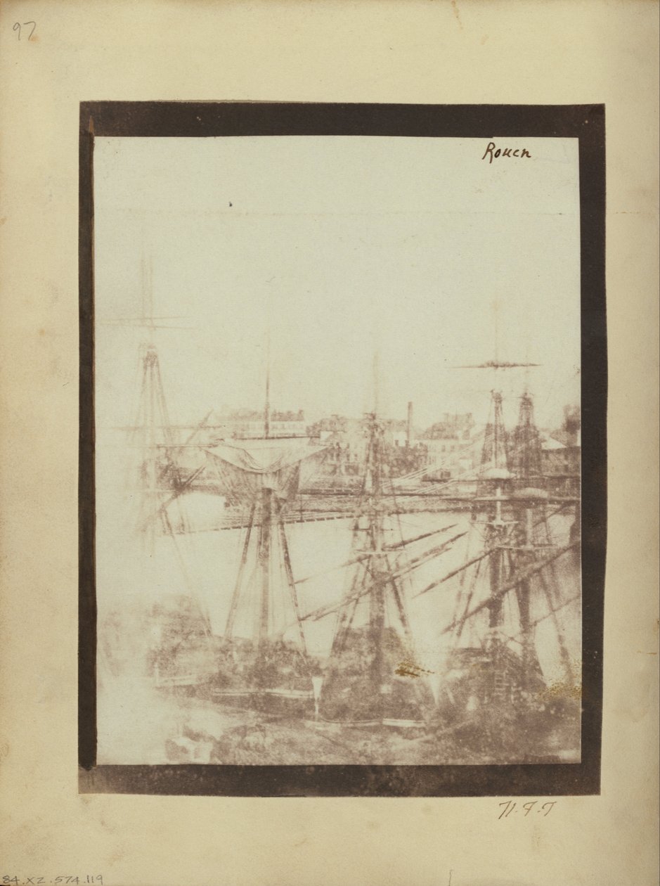 Rouen kikötője. alkotó: William Henry Fox Talbot