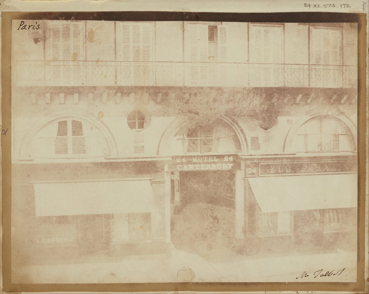 A Hotel Canterbury, Párizs. alkotó: William Henry Fox Talbot