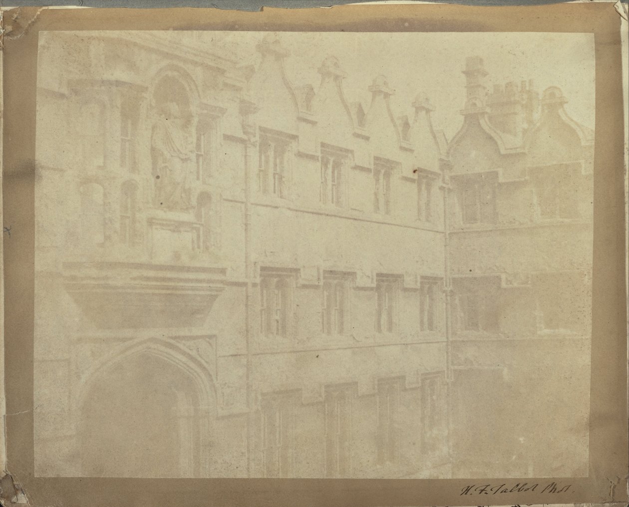 A Radcliffe négyszög, University College, Oxford. alkotó: William Henry Fox Talbot