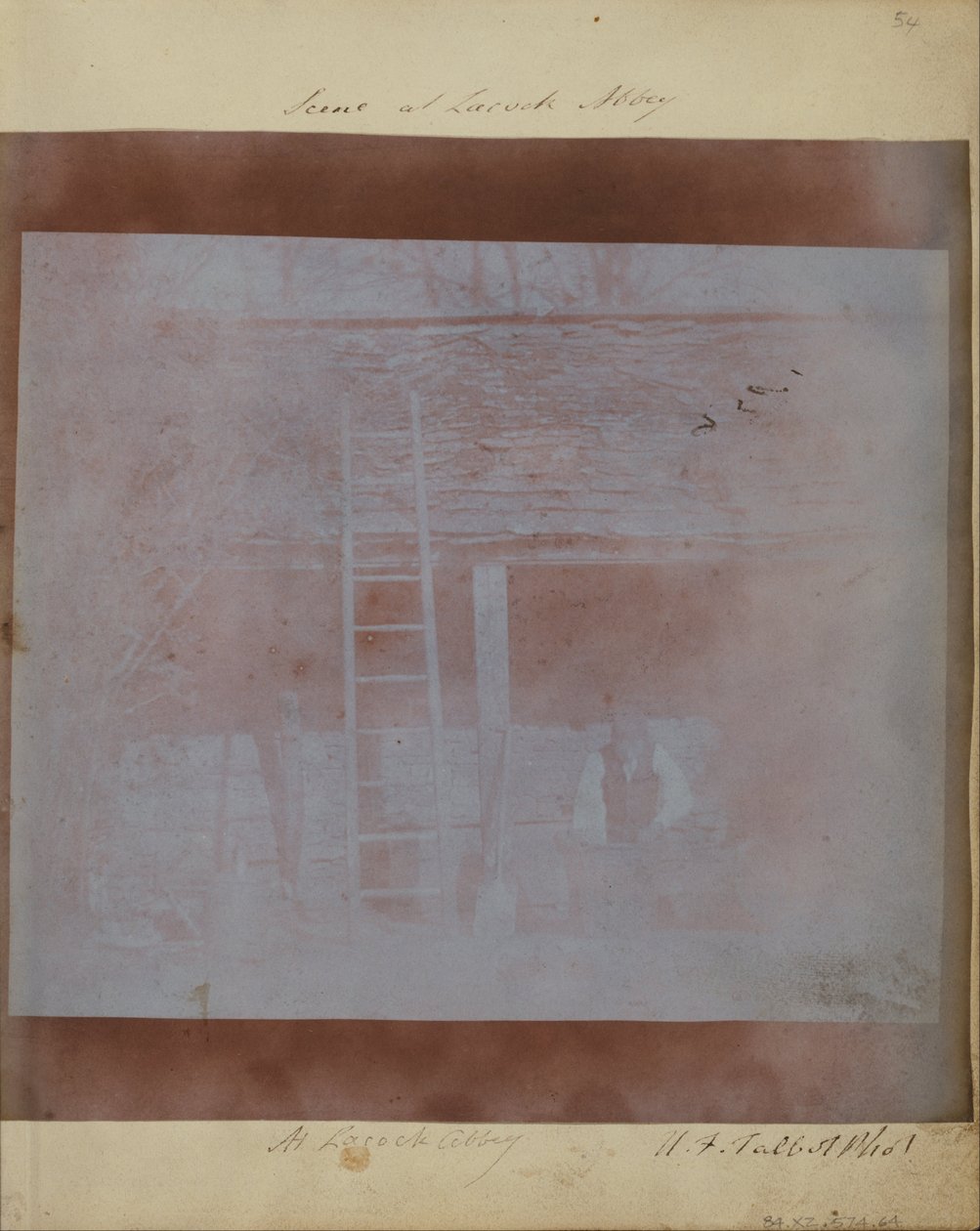 Munkás a Lacockban. alkotó: William Henry Fox Talbot
