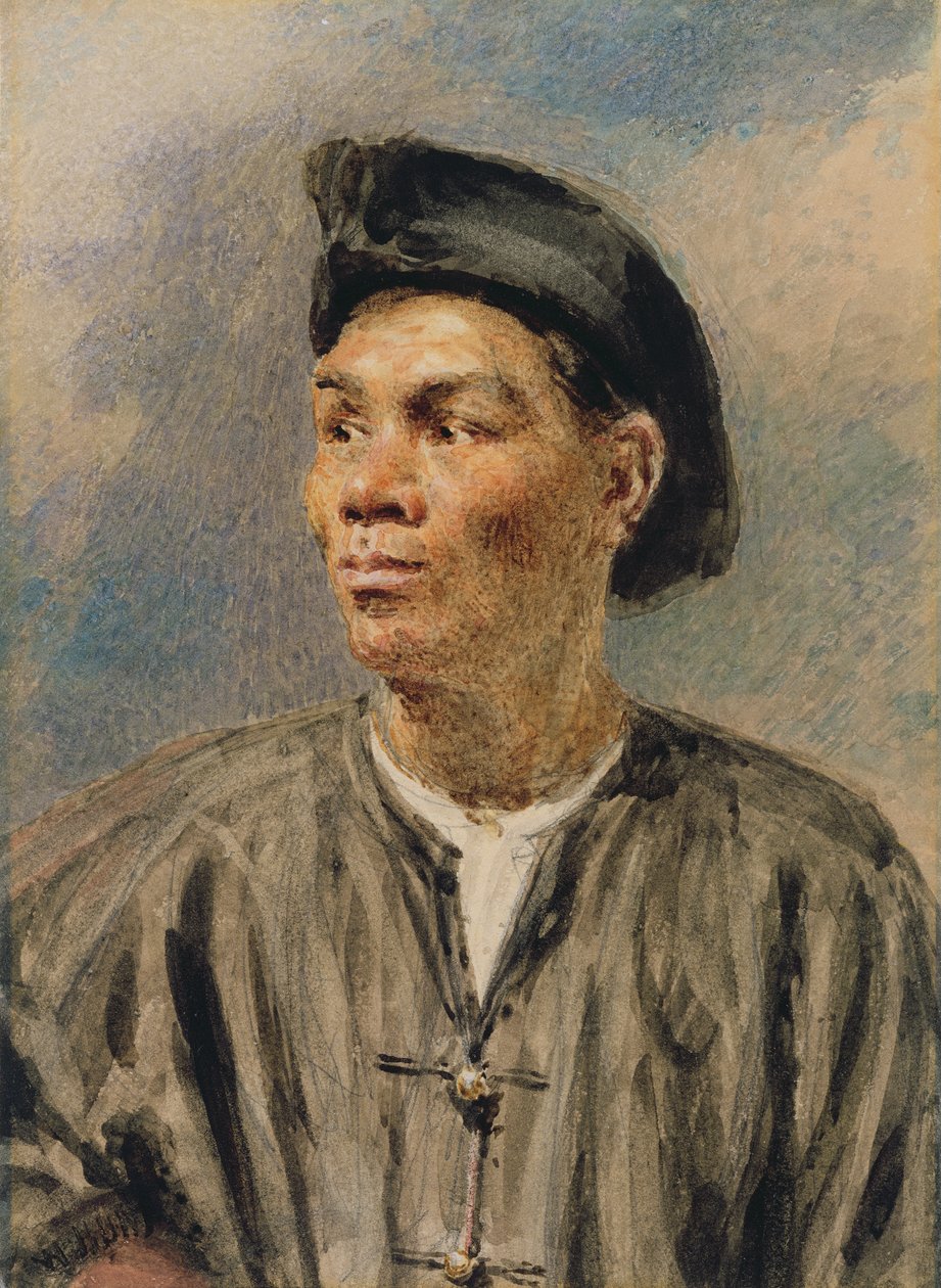 Egy mulatt fiú (wc papíron) alkotó: William Henry Hunt
