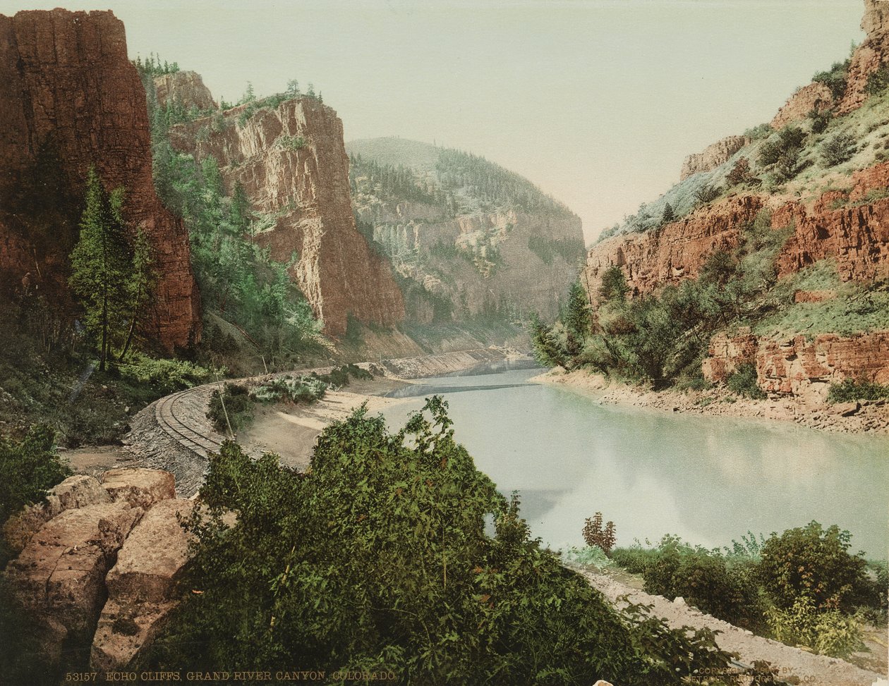 Echo Cliffs, Grand River Canyon, Colorado, 1880 körül alkotó: William Henry Jackson