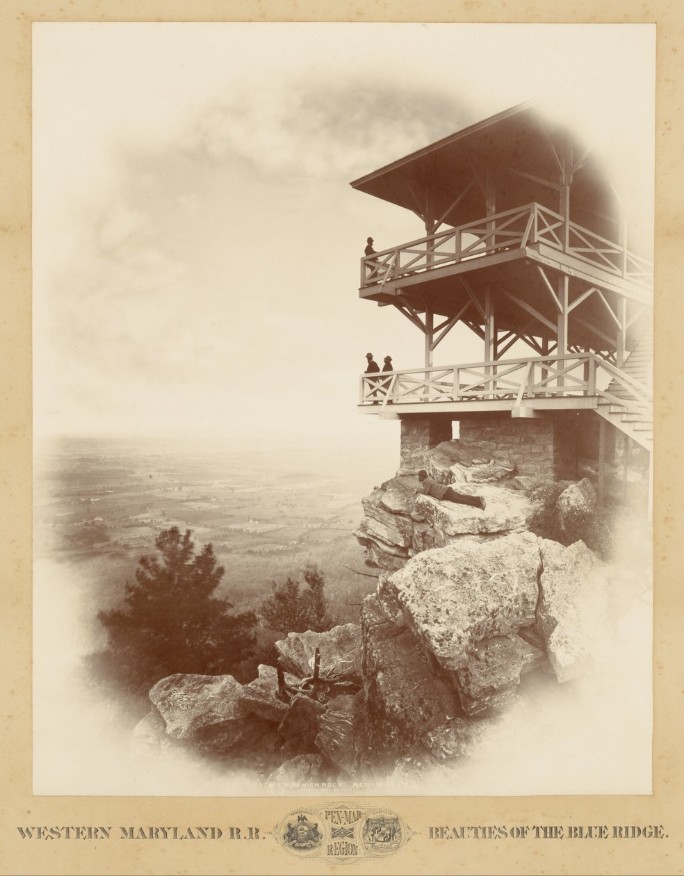 Északra a High Rock-tól, Pen-Mar alkotó: William Henry Jackson