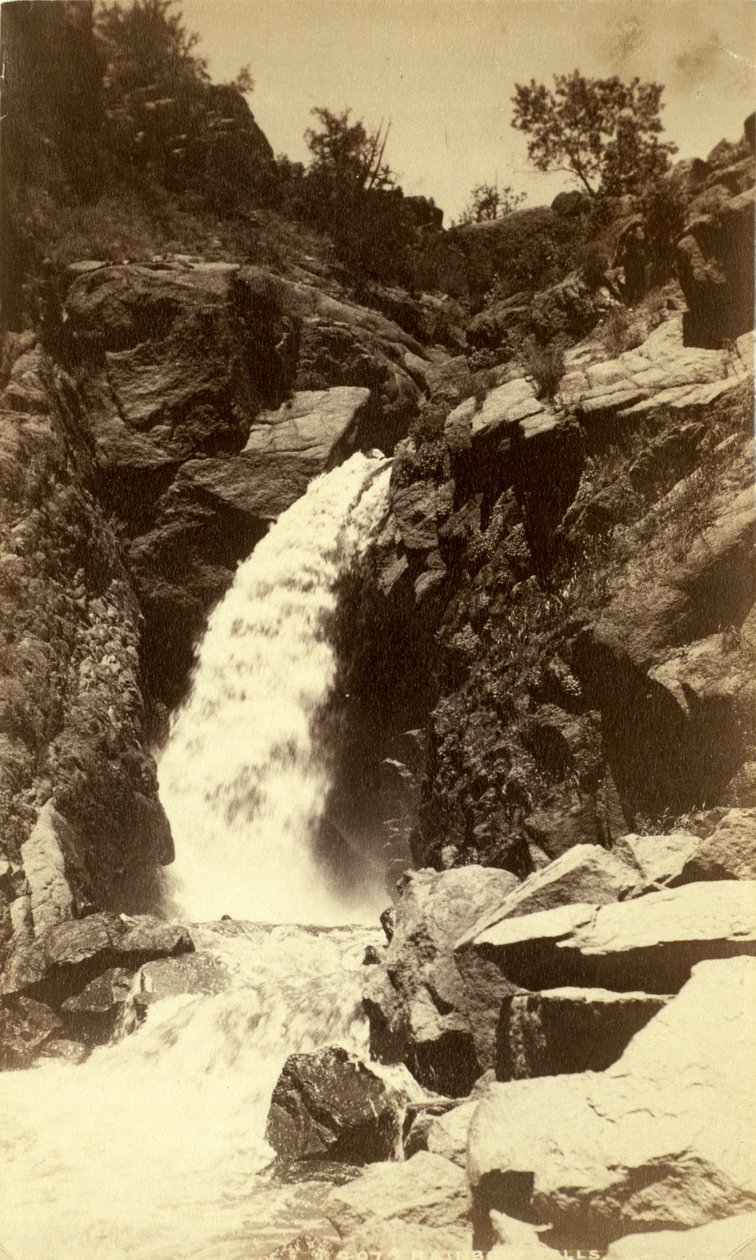Rainbow Falls, 1880 körül (albumnyomat) alkotó: William Henry Jackson