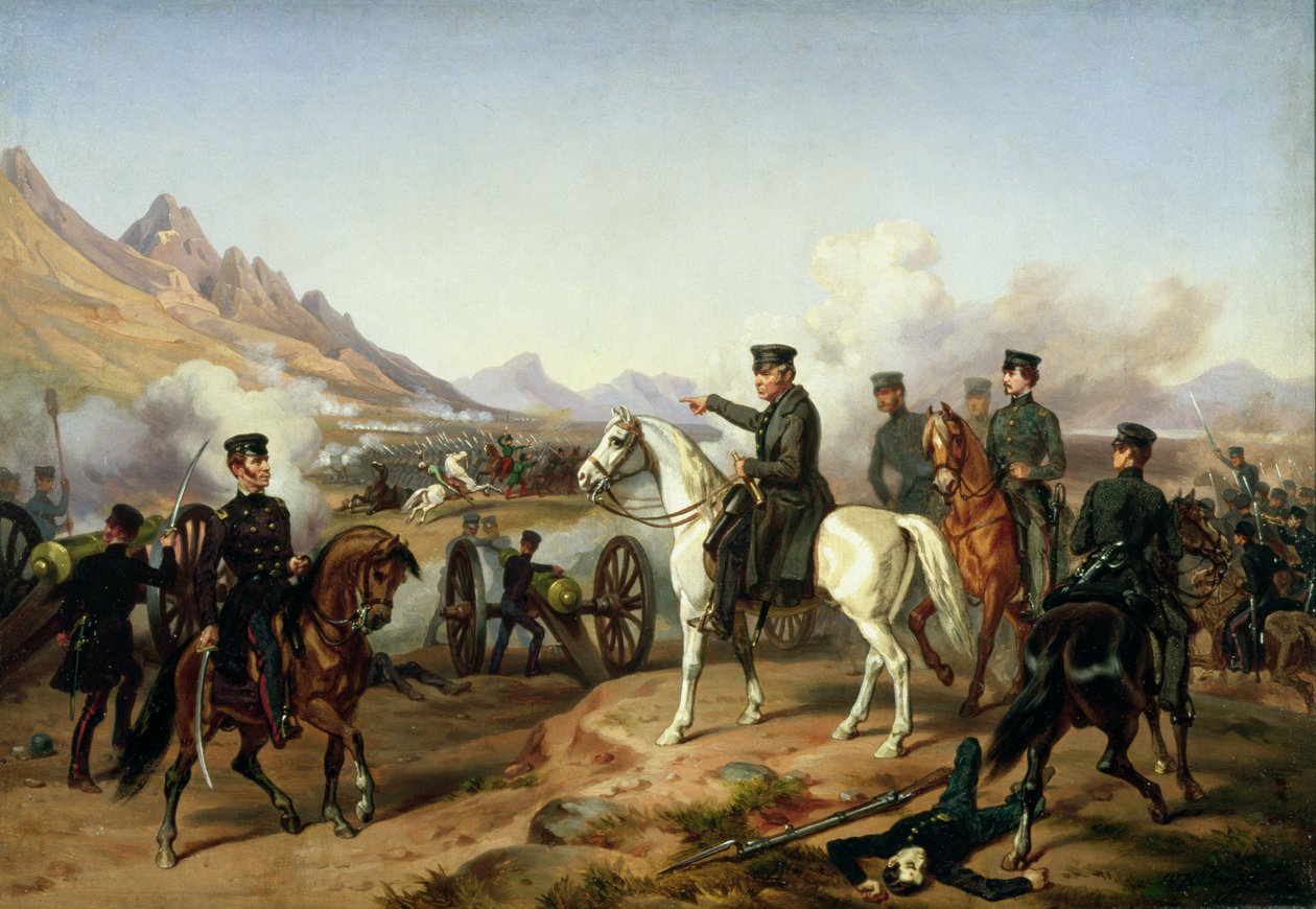 Zachary Taylor tábornok a Buena Vista-i csatában 1847-ben alkotó: William Henry Powell