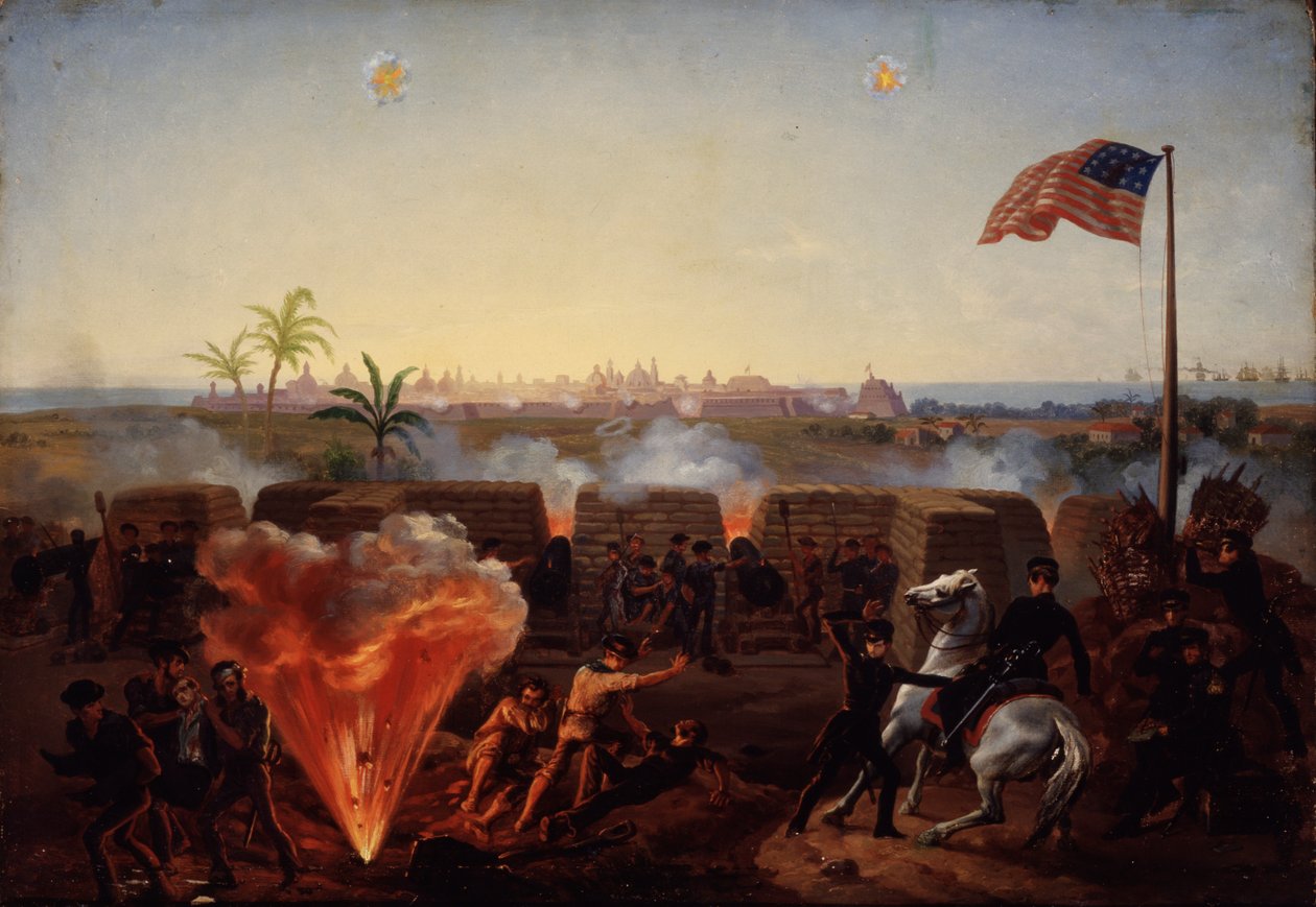 Vera Cruz ostroma, 1867 körül alkotó: William Henry Powell