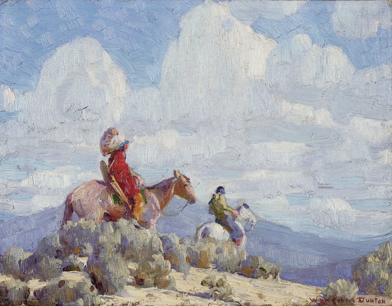 Taos indiánjai (olaj, vászonlap) alkotó: William Herbert Buck Dunton