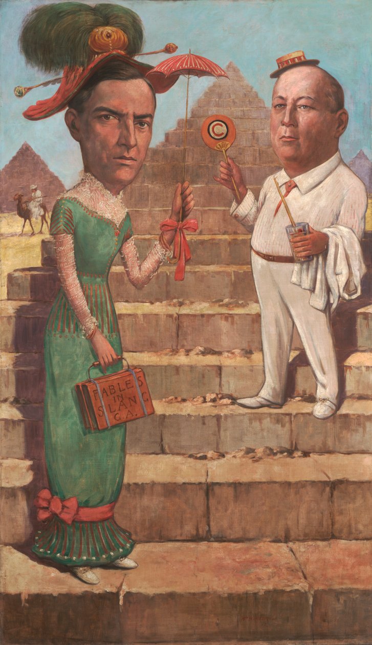 George Ade és Orson Collins Wells karikatúrája, 1912 9olaj, vászon) alkotó: William Herman Schmedtgen
