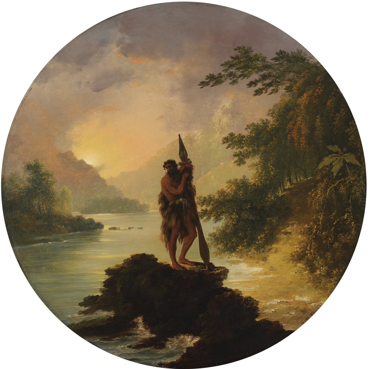 Kilátás a Dusky -öbölben, Új -Zélandon alkotó: William Hodges