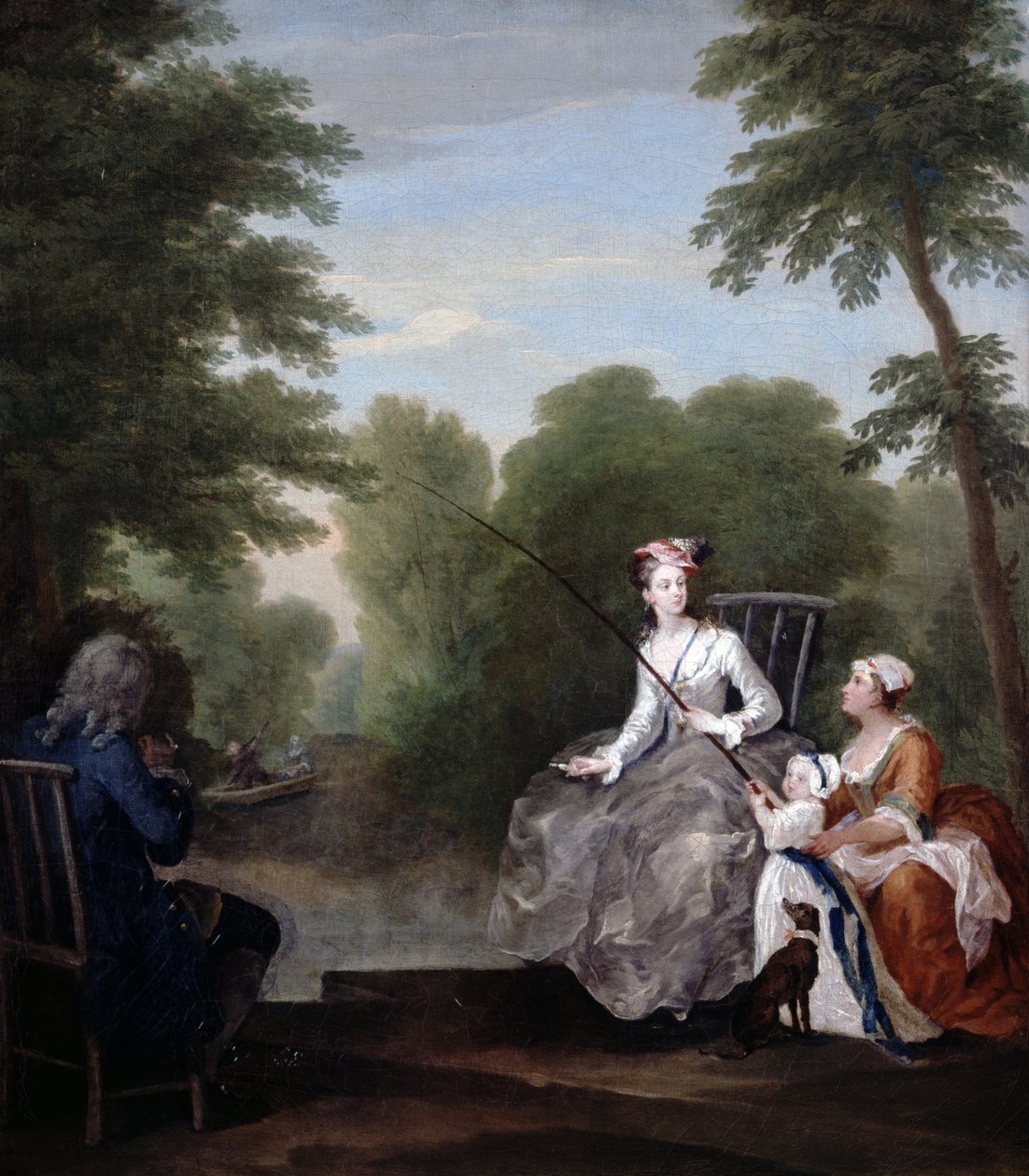 Horgászparti alkotó: William Hogarth