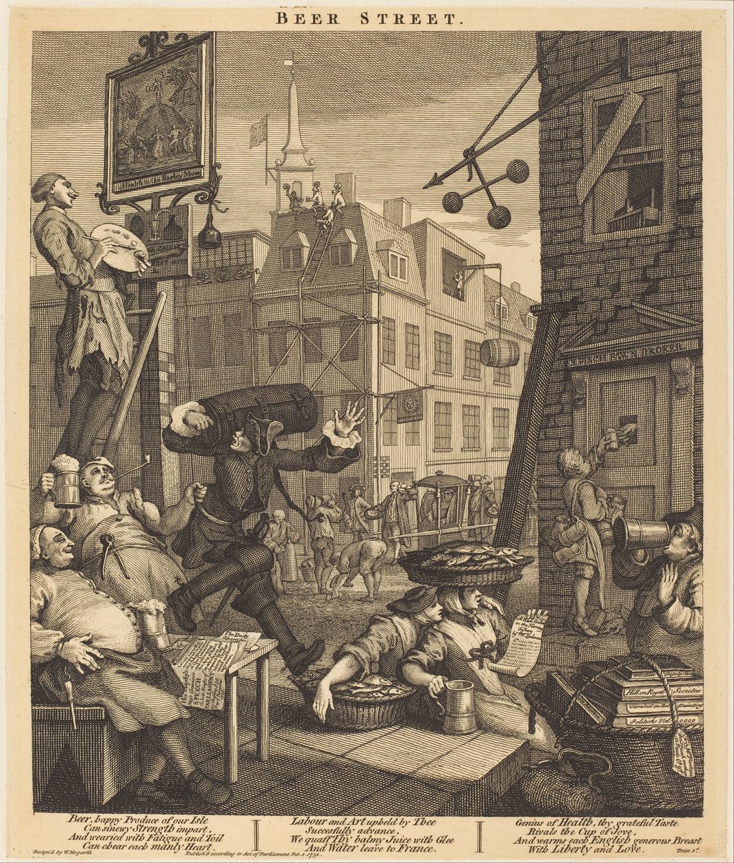 Sör utca alkotó: William Hogarth