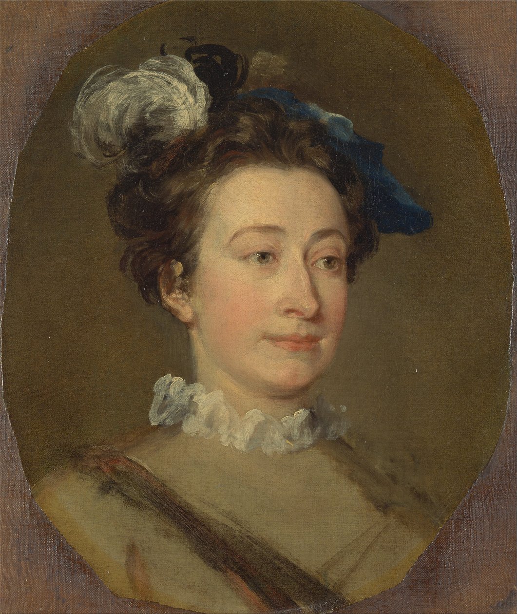 Lány gömbölyű kalapban alkotó: William Hogarth