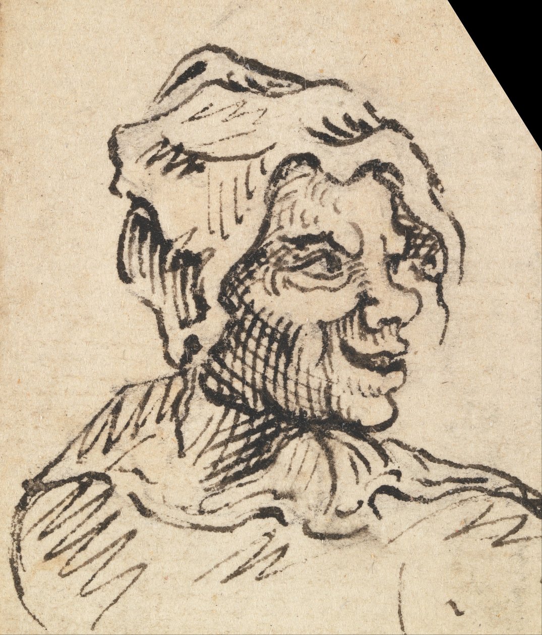 Groteszk női fej alkotó: William Hogarth