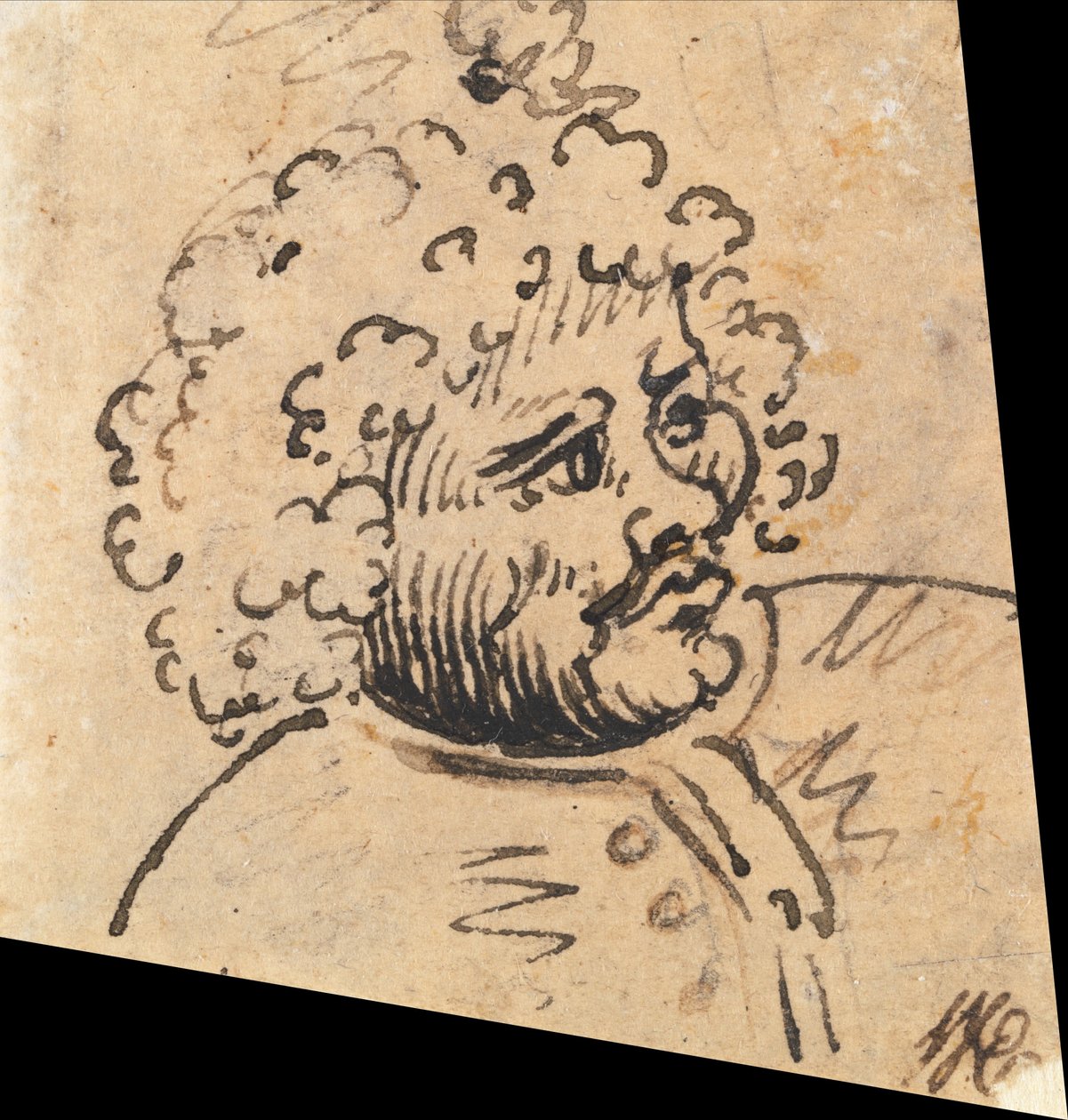 Groteszk női fej alkotó: William Hogarth