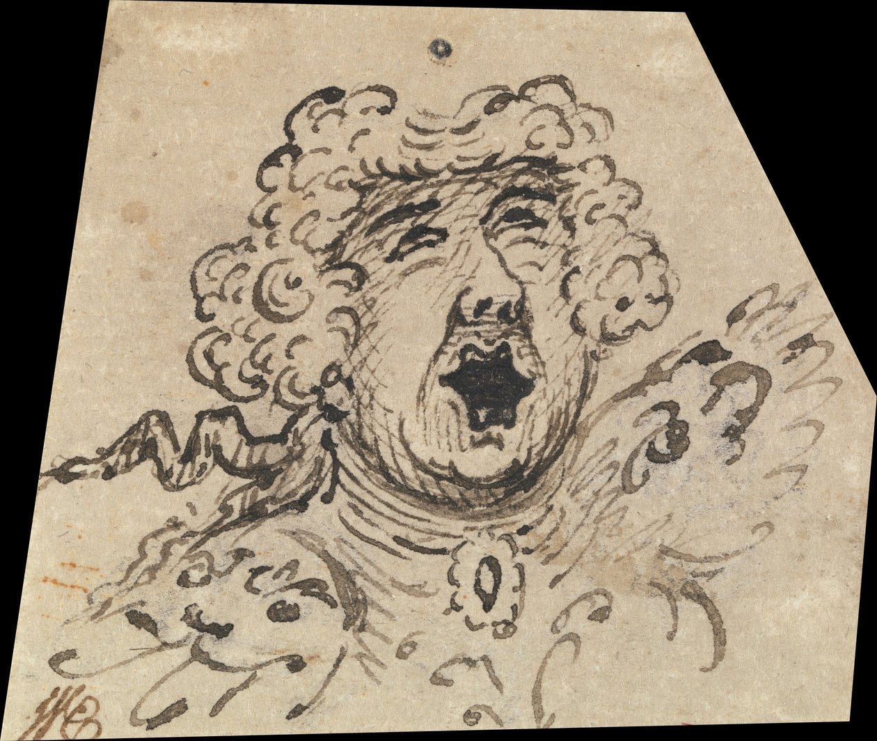 Groteszk női fej alkotó: William Hogarth