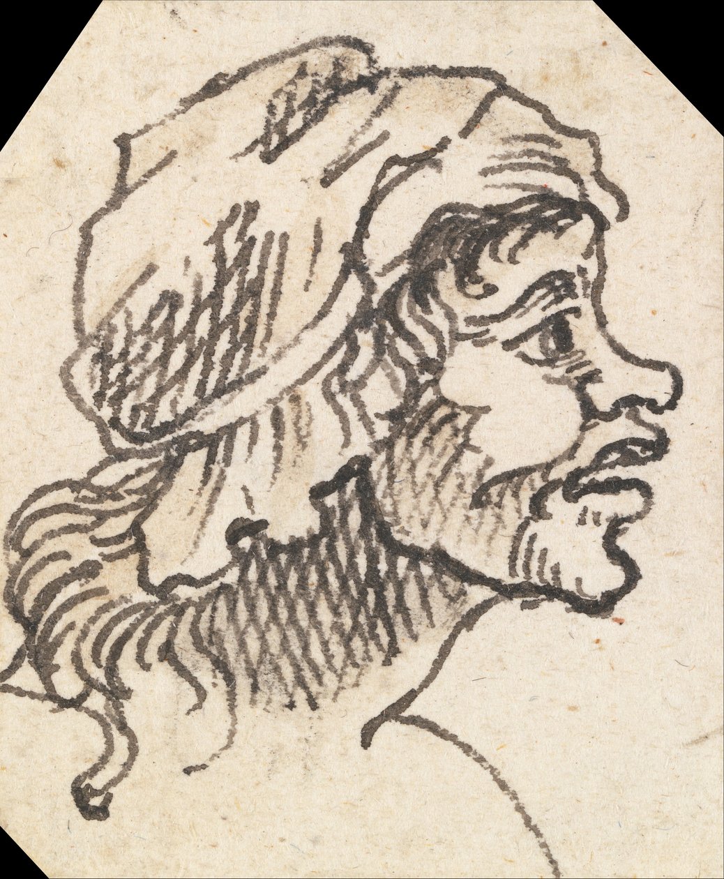 Groteszk női fej alkotó: William Hogarth