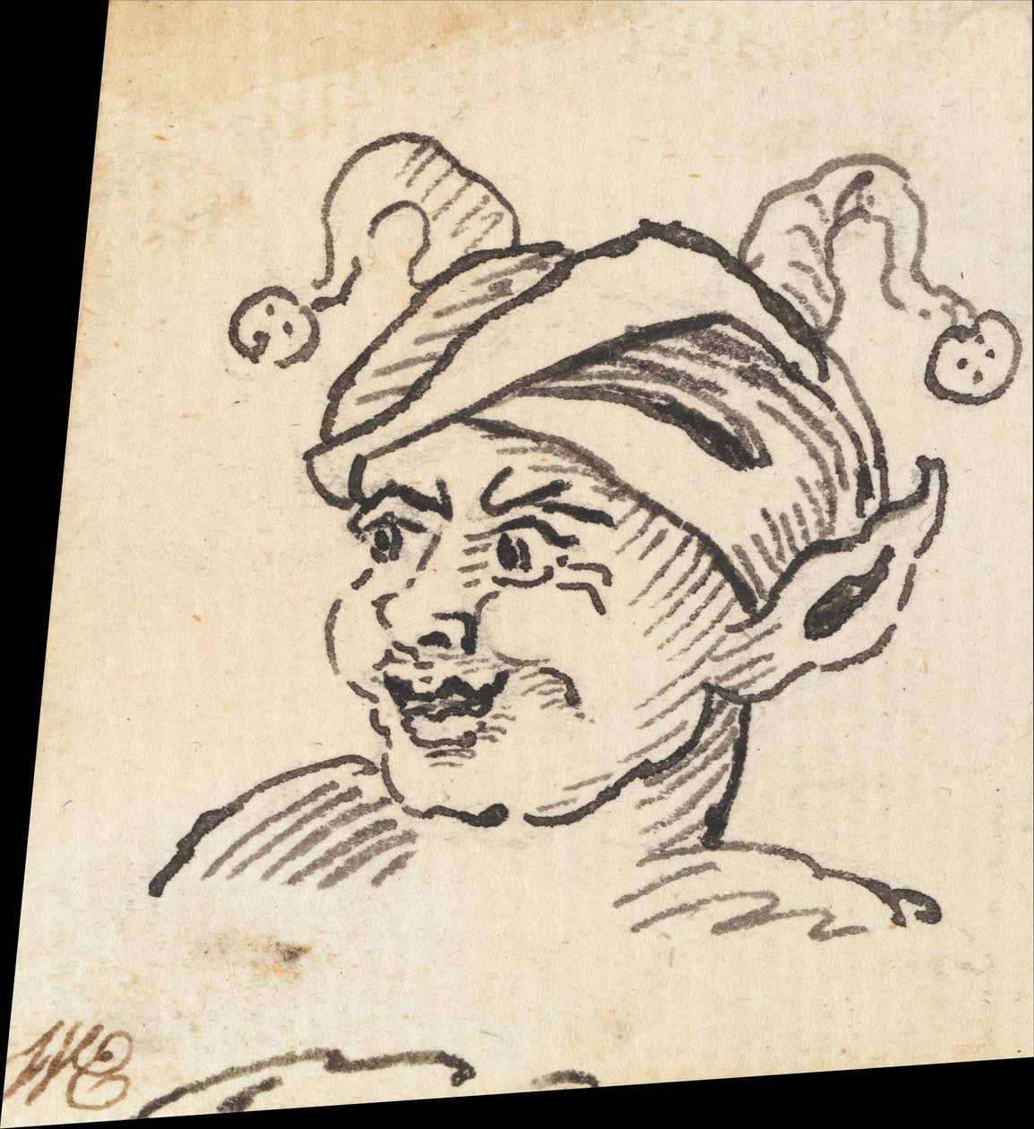 Groteszk férfi fej alkotó: William Hogarth