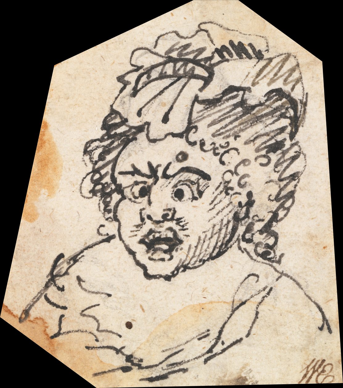 Groteszk férfi fej alkotó: William Hogarth