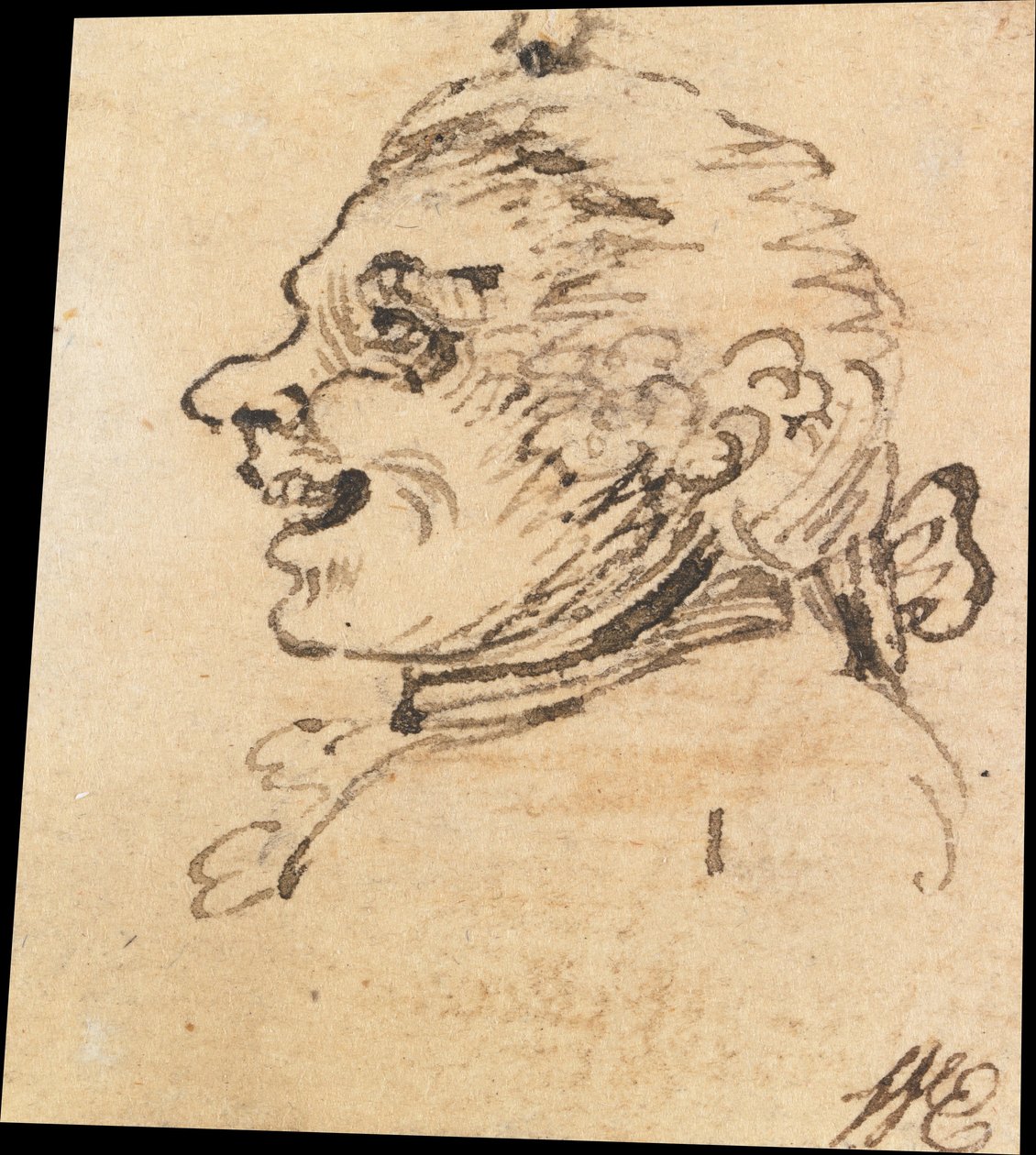 Groteszk férfi fej alkotó: William Hogarth