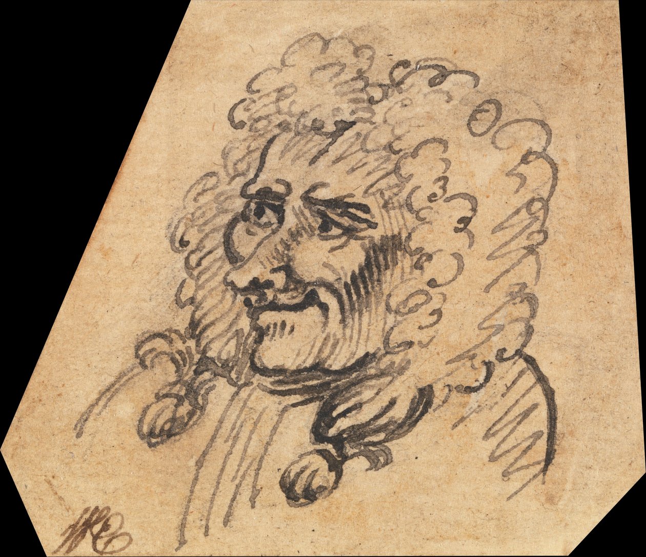 Groteszk férfi fej alkotó: William Hogarth