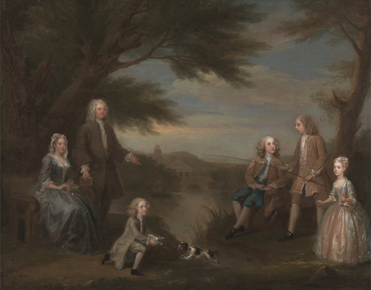 John és Elizabeth Jeffreys és gyermekeik alkotó: William Hogarth