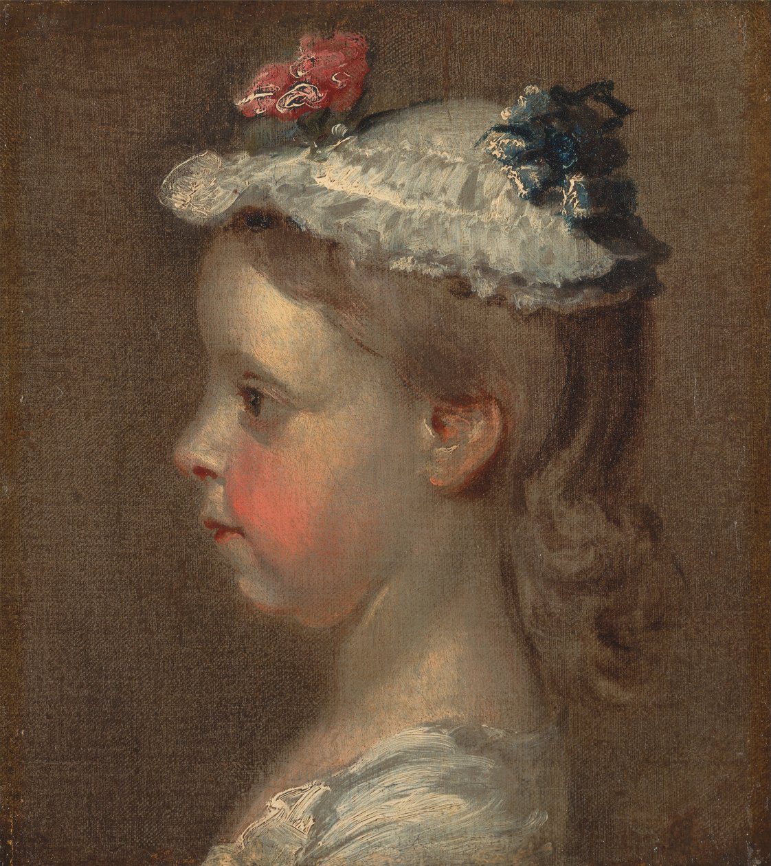 Lányfej tanulmányozása alkotó: William Hogarth