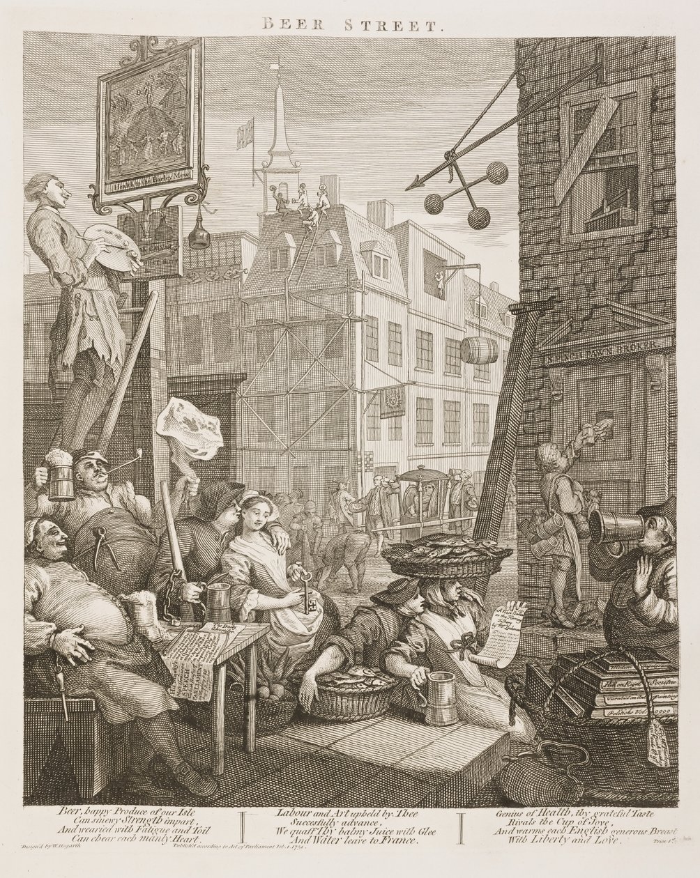 William Hogarth Sör utcája alkotó: William Hogarth