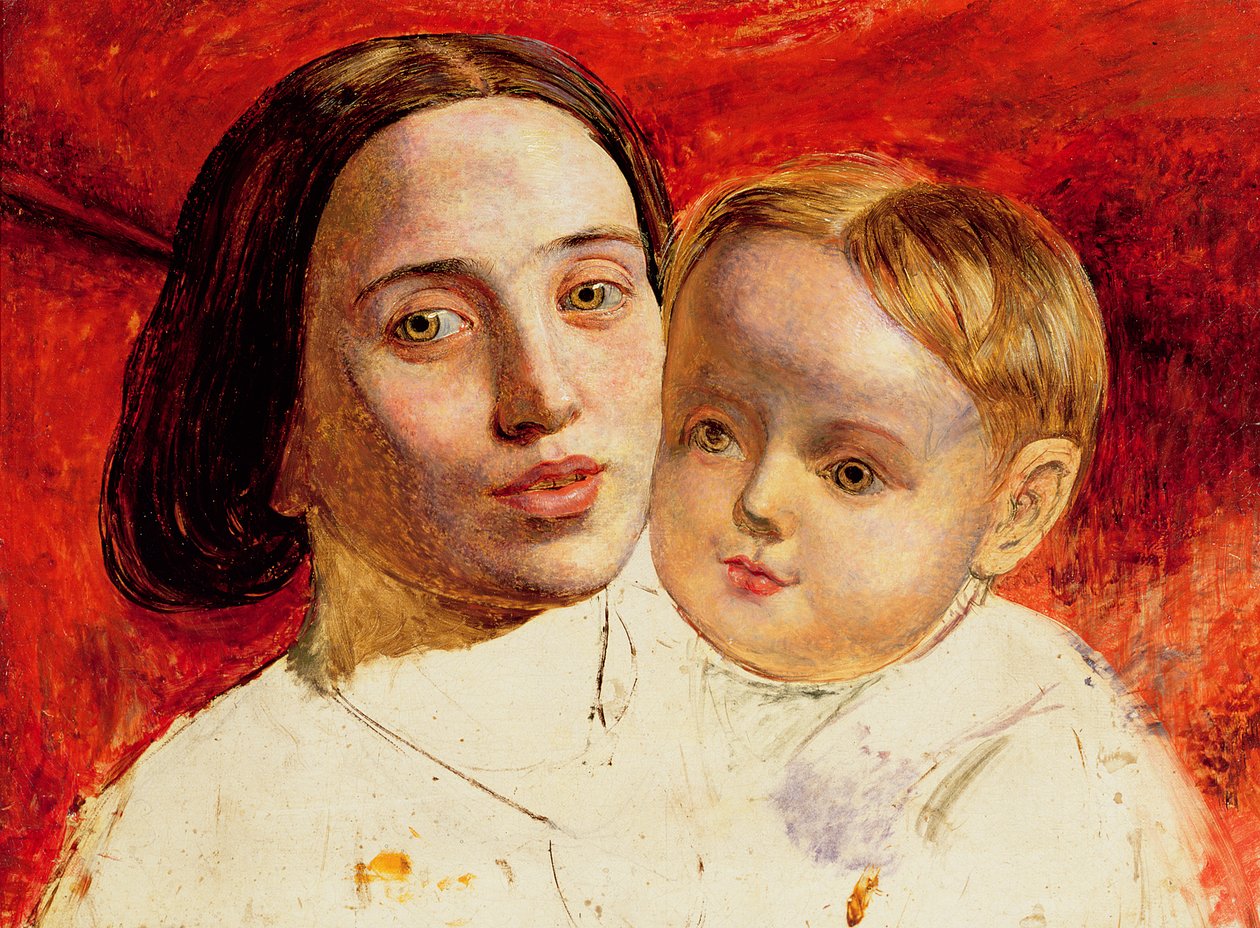 A Művészek nővére, Mrs. Sarah Wilson és gyermeke alkotó: William Holman Hunt