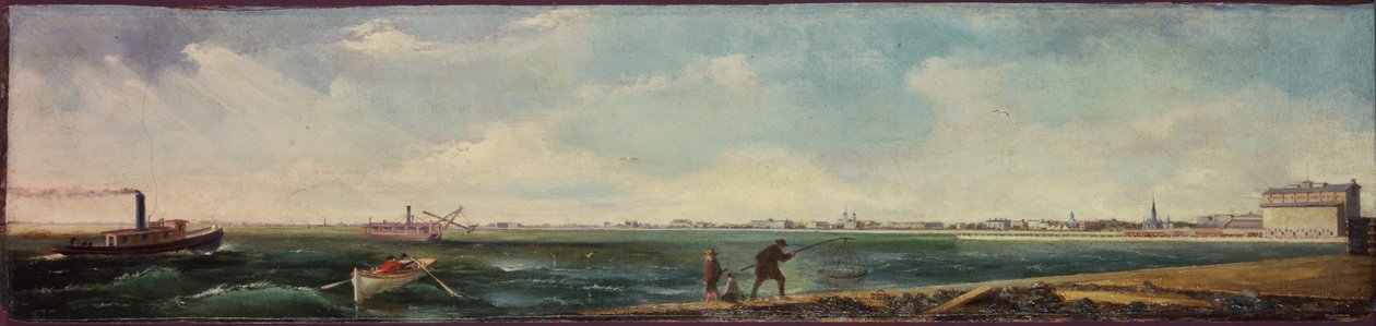Michigan Avenue az Északi móló keleti meghosszabbításáról, Chicago, 1865 alkotó: William J. OBrien
