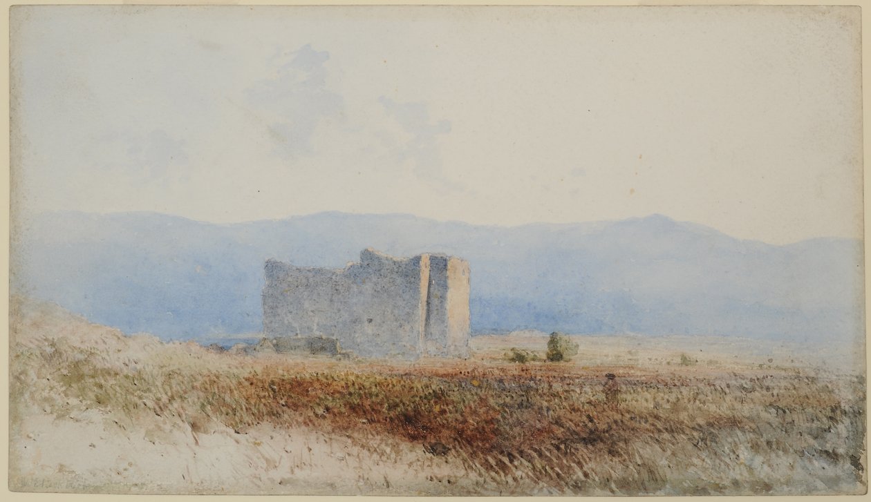 Buits kastély, Bewcastle közelében, 1840-58 (wc papíron) alkotó: William James Blacklock