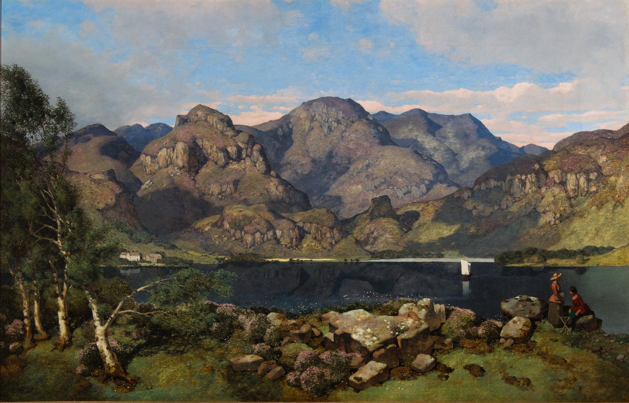 Derwentwater Borrowdale felé néz, 1855 alkotó: William James Blacklock