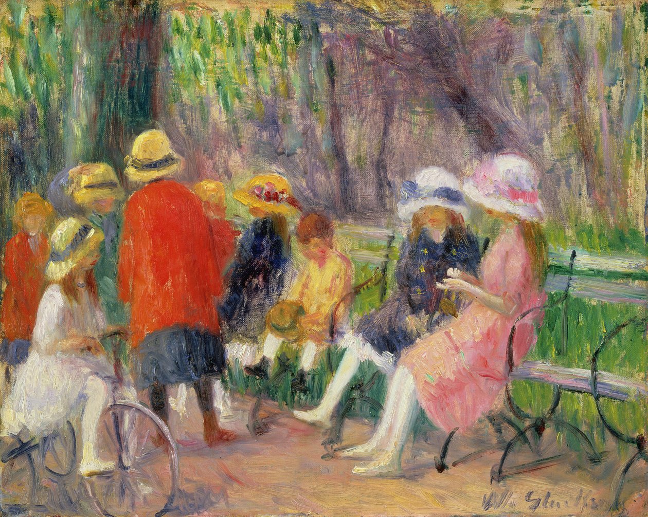 Gyerekek a parkban alkotó: William James Glackens