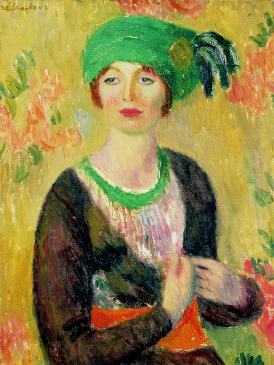 Lány zöld turbánnal alkotó: William James Glackens