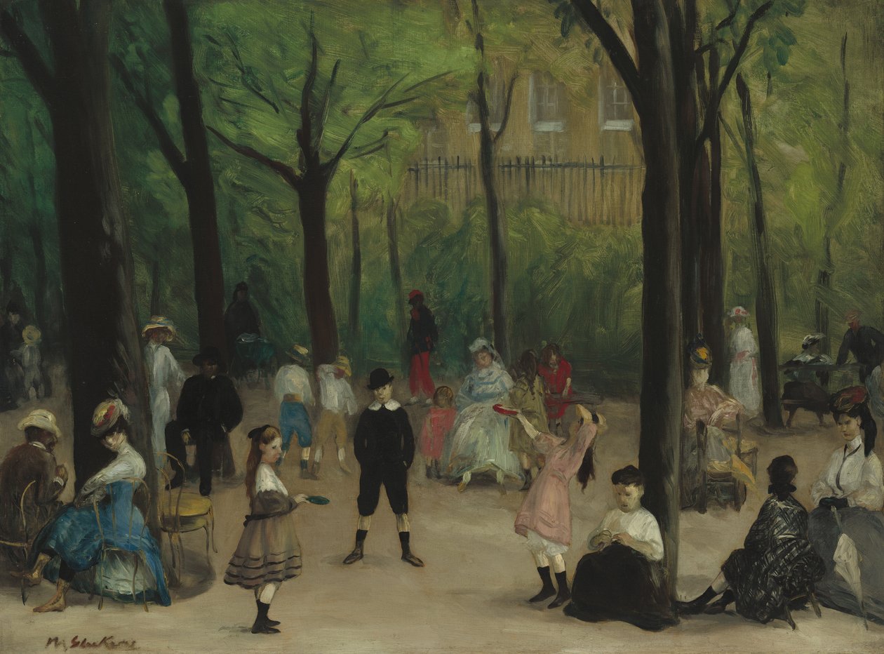 Luxemburgi kertek, 1906 alkotó: William James Glackens