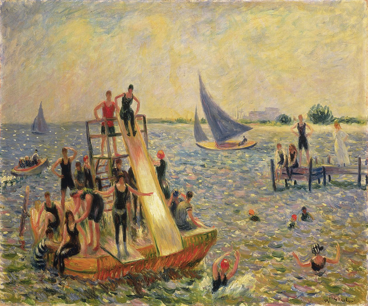 Az úszó, vagy a tutaj alkotó: William James Glackens