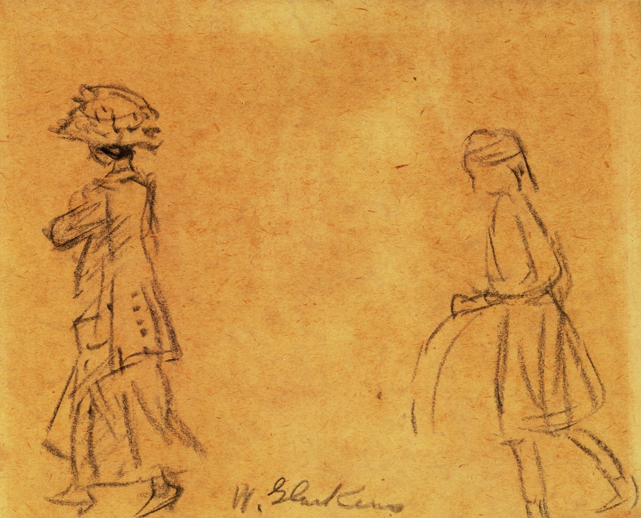 Nő és Lány alkotó: William James Glackens