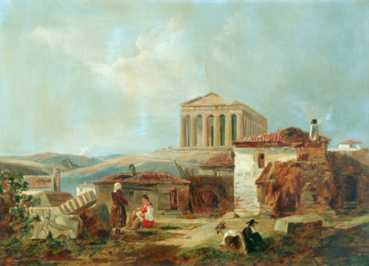 Athén az Akropolisszal, 1839 alkotó: William James Muller