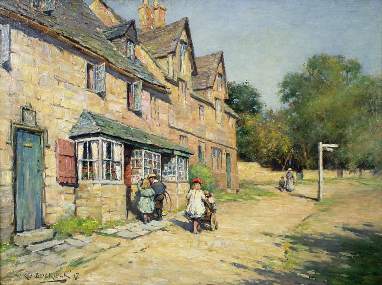 Cotswold falu, 1917 alkotó: William Kay Blacklock