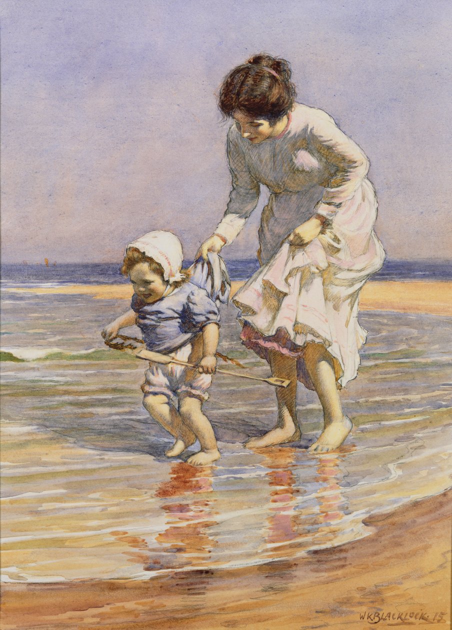 Evezés, 1915 (wc és ceruza papíron) alkotó: William Kay Blacklock