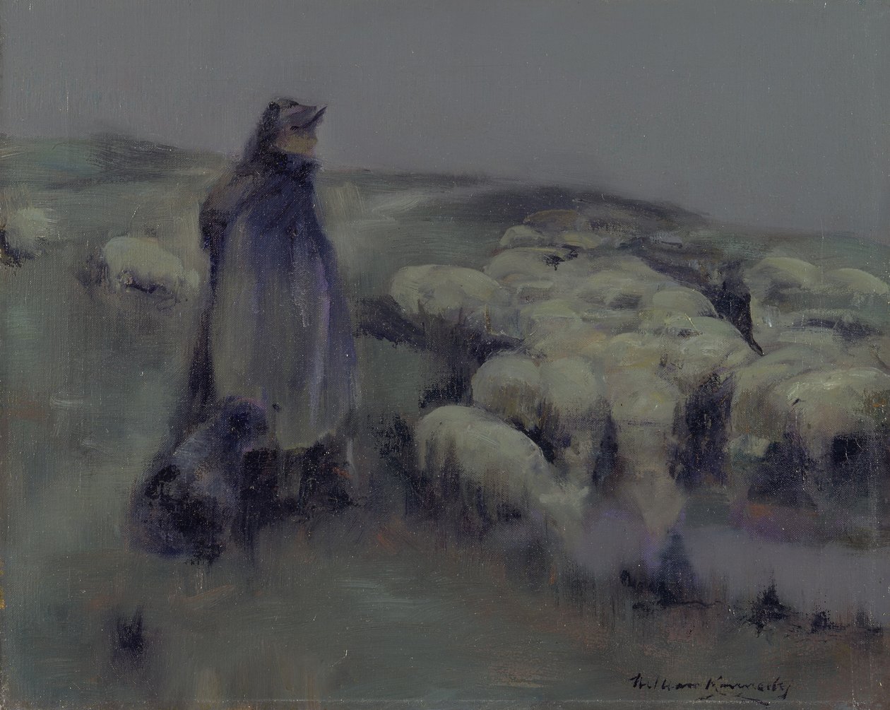 Pásztorlány, 1890-95 körül alkotó: William Kennedy