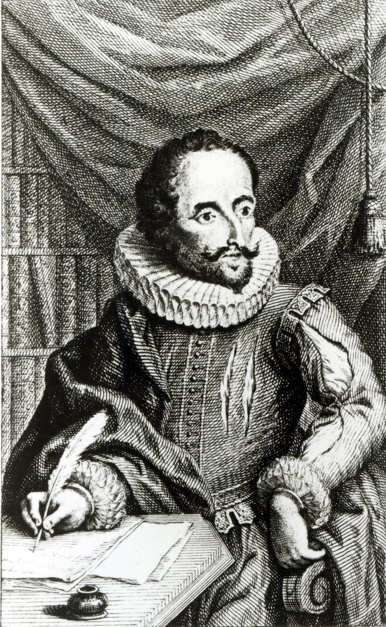 Jacob Folkema (1692-1767) által metszett Miguel de Cervantes Saavedra (1547-1616) portréja alkotó: William Kent